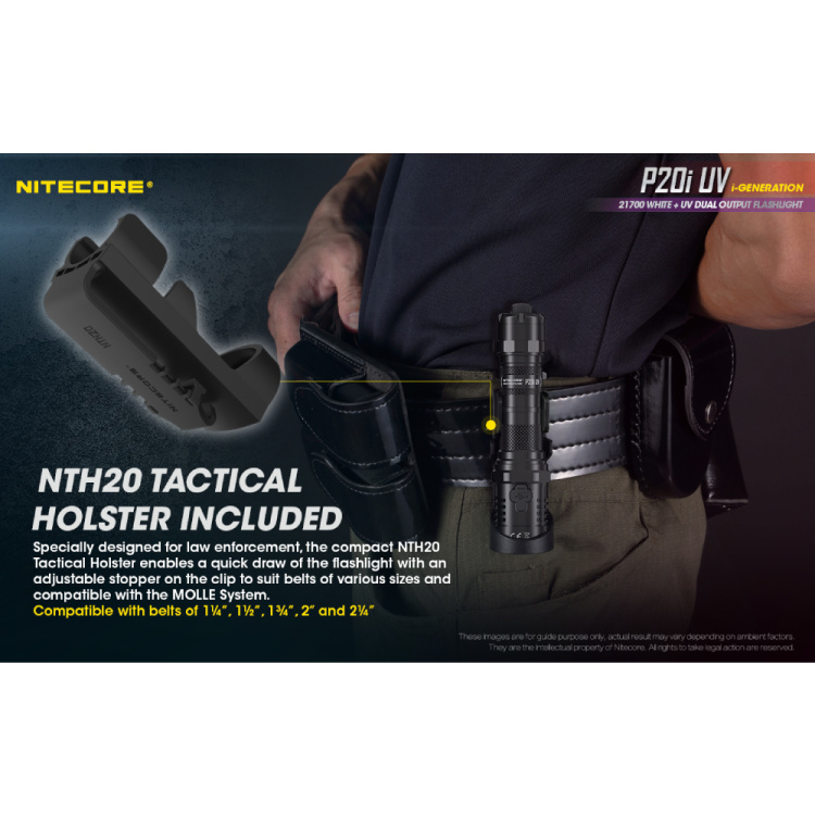 Taktická svítilna P20i UV,1800 lm, Nitecore