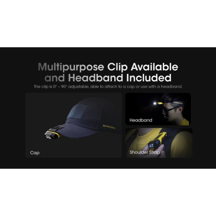 Svítilna s klipem NU11, 150 lm, Nitecore