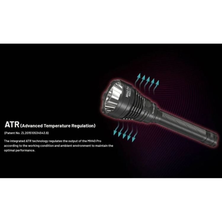 Taktická svítilna pro dlouhé zbraně MH40 Pro, Nitecore