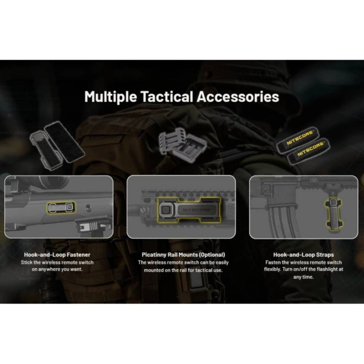 Taktická svítilna pro dlouhé zbraně MH40 Pro, Nitecore
