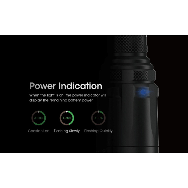 Taktická LED svítilna s rotačním kruhem SRT7i, 3 000 lm, Nitecore