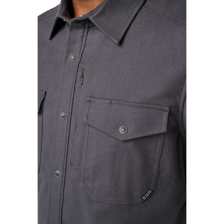 Austin Flannel Solid Shirt, 5.11