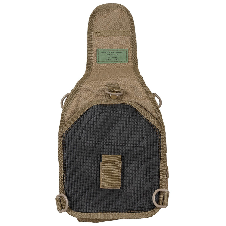 Shoulder bag with MOLLE system, coyote, MFH