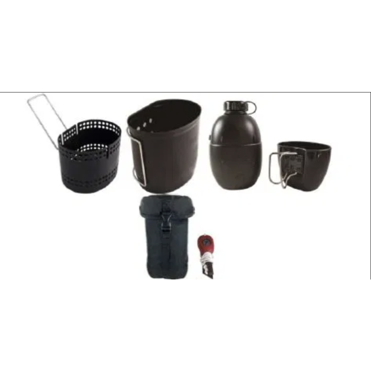 Set na vaření Mk2 The Crusader Cooking Set, 6 ks, černé pouzdo