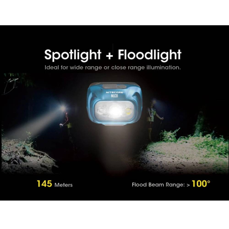 Čelovka NU31, 550 lm, Nitecore