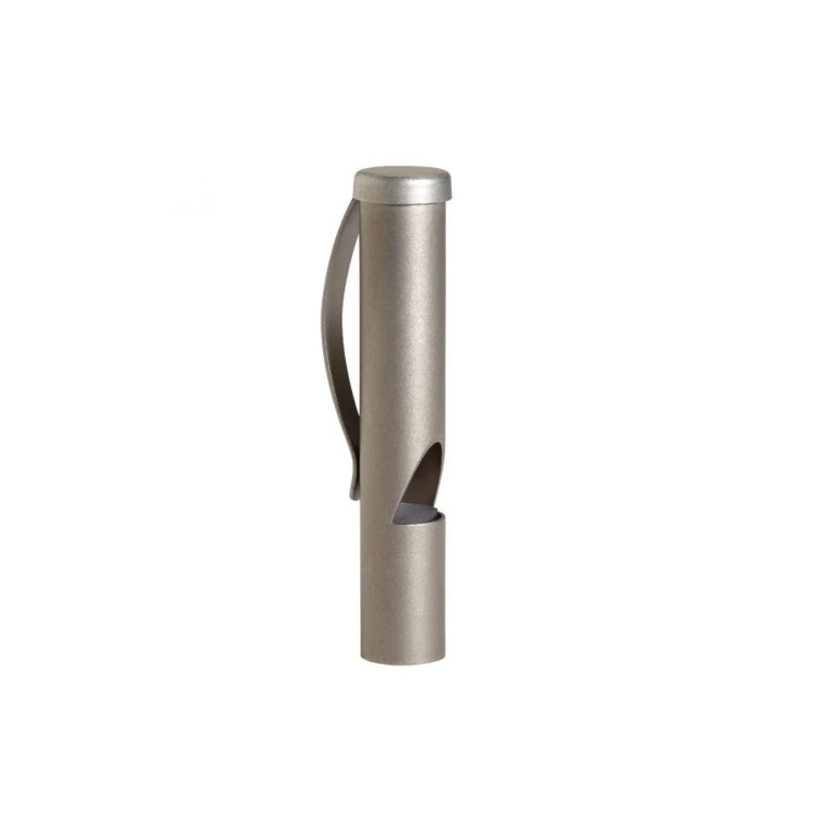 Titanium emergency whistle with clip, Vargo