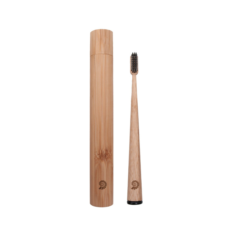 Origin Outdoors Bamboo toothbrush 'Stand', with case