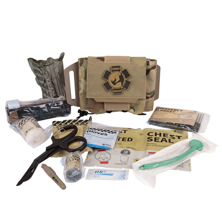 Rychloodnímatelná Lékárnička Quick Pulling IFAK, kompletní sada první pomoci, Rhino Rescue, MultiCam