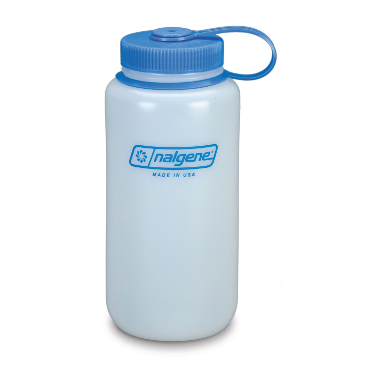 Outdoor HDPE Wide Mouth Bottles, Nalgene, Ultralite White