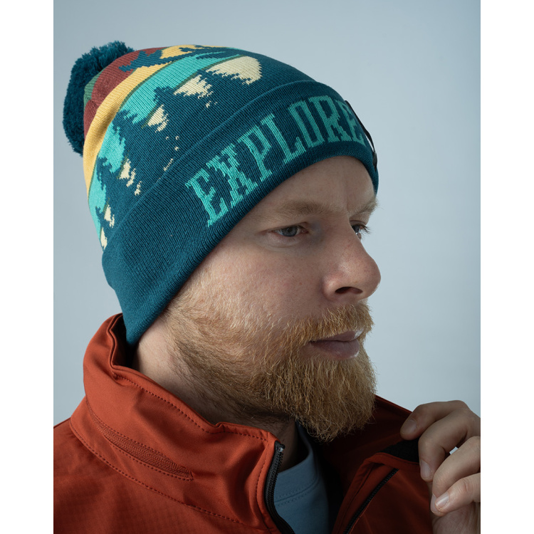 Sanctuary Deer Knit Beanie, Pentagon