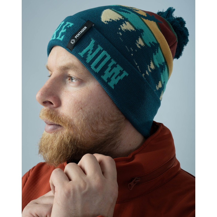 Sanctuary Deer Knit Beanie, Pentagon