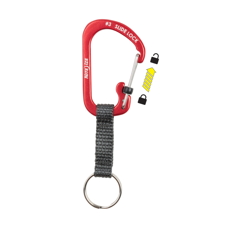 Klíčenka SlideLock Key Ring Aluminum, Nite Ize