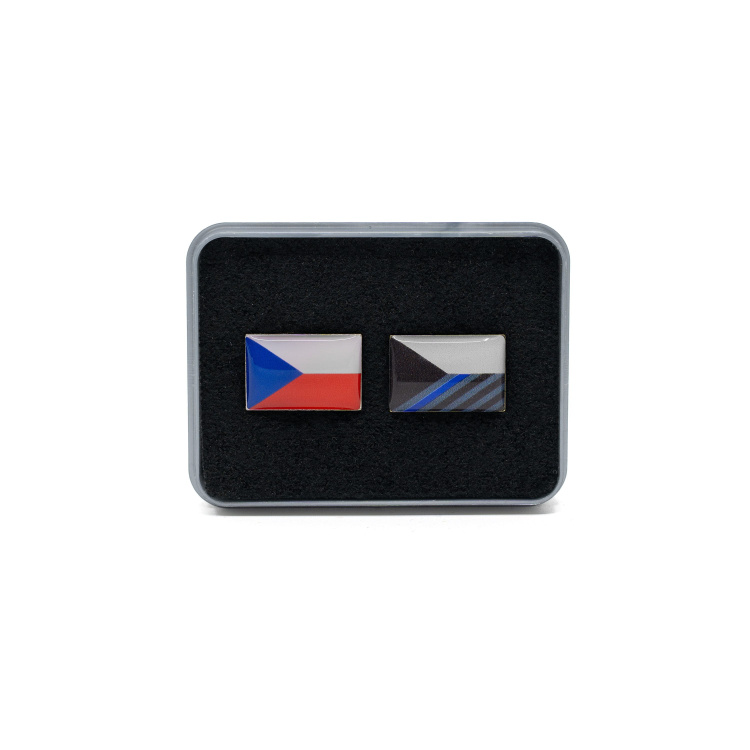 Set of badges, two FLAG OF THE CZECH REPUBLIC