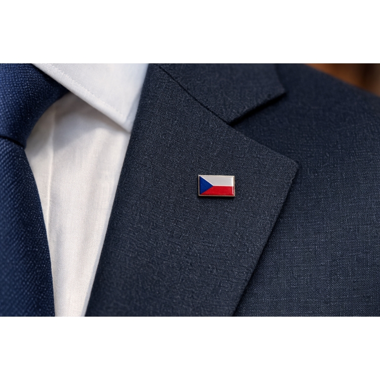Set of badges, two FLAG OF THE CZECH REPUBLIC