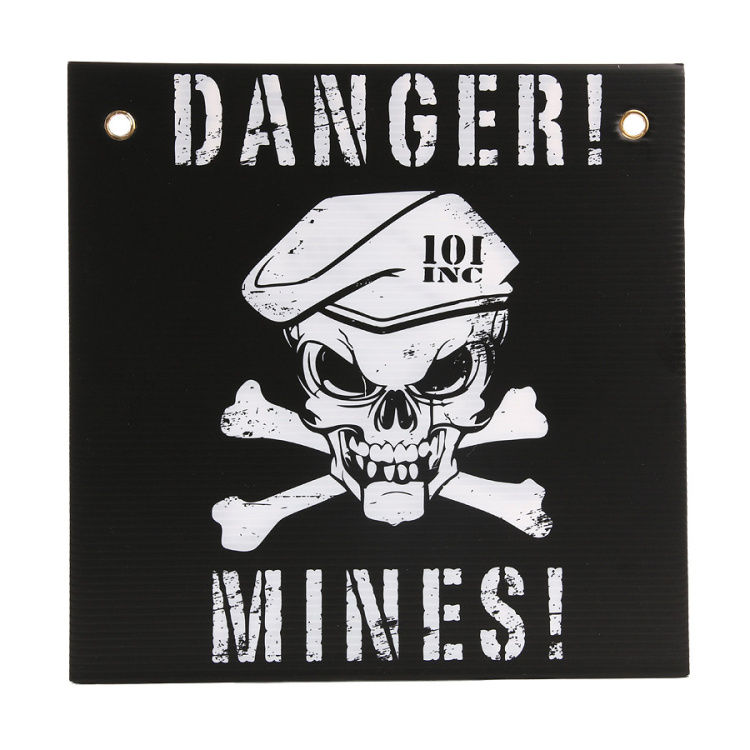 Plastic plate danger mines, 101 INC