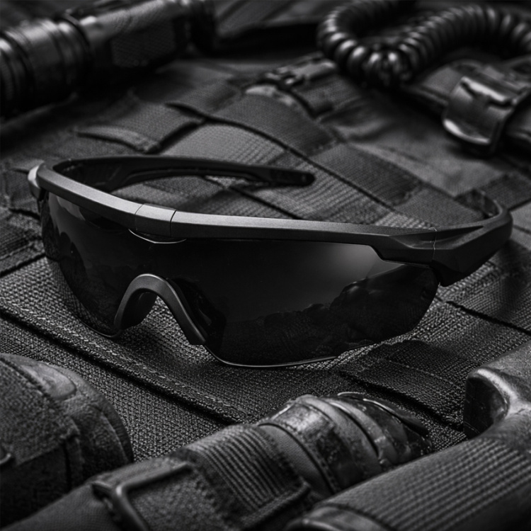 Blackhawk Pro Tactical Safety Goggles, 3 Interchangeable Lenses, Swiss Eye