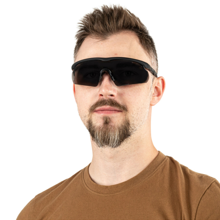 Raptor PRO Tactical Ballistic Goggles, 3 Interchangeable Lenses, Swiss Eye