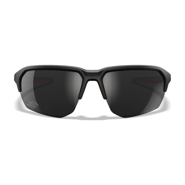 WX JAKL Ballistic Glasses, Wiley X®, Black/Red, Captivate™ Black Mirror, American Sniper Signature Series
