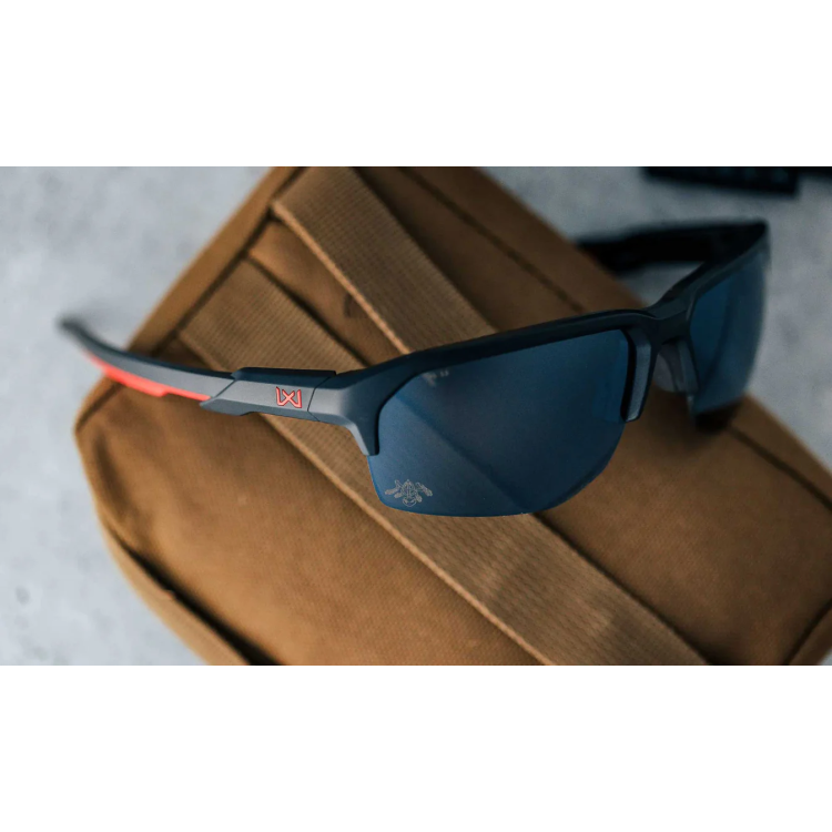 WX JAKL Ballistic Glasses, Wiley X®, Black/Red, Captivate™ Black Mirror, American Sniper Signature Series