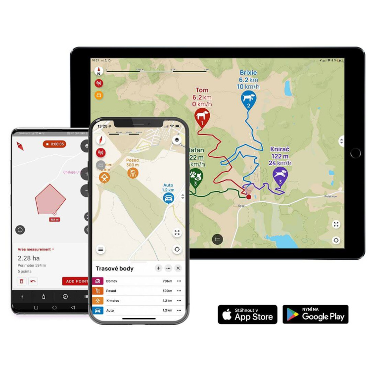 Vyhledávací a výcvikové zařízení pro psy DOG GPS X30T, lokalizace až 13 psů, Dog Trace