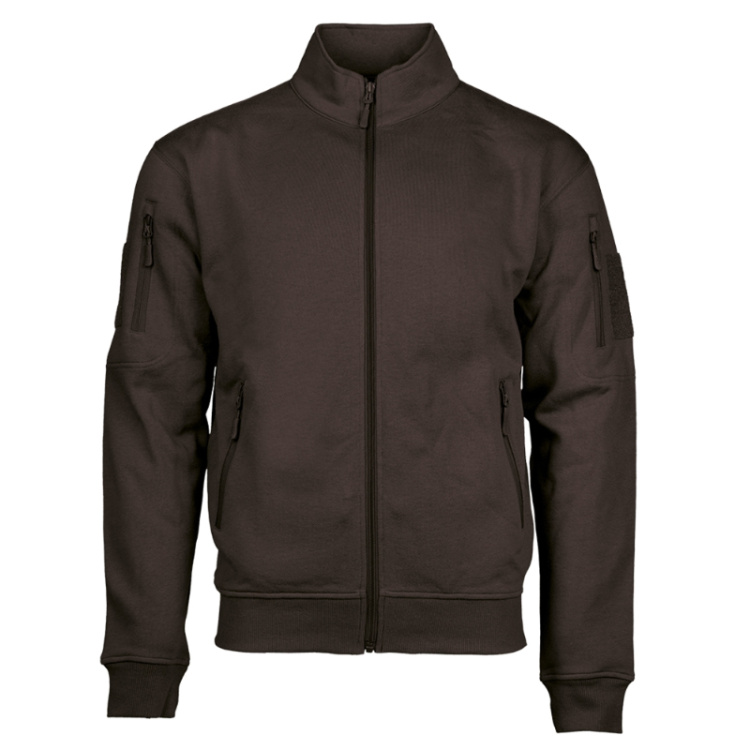 Tactical zip-up hoodless sweatshirt, Mil-Tec - Taktická mikina na zip, bez kapuce, Mil-Tec