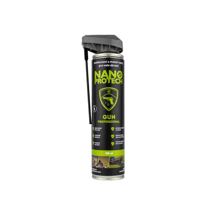 Čistící, mazací a antikorozní sprej Nanoprotech Gun, GNP - Čistící, mazací a antikorozní sprej Nanoprotech Gun