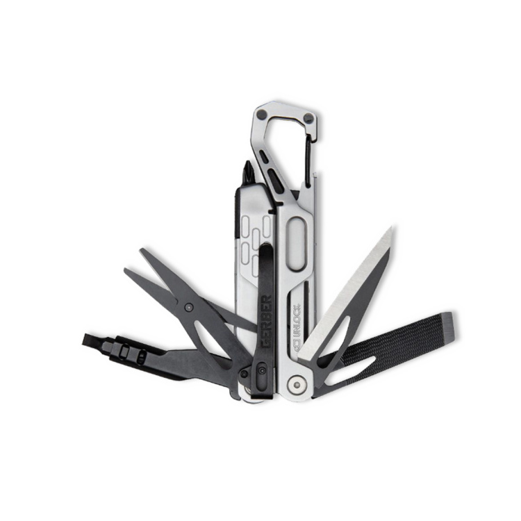 Stakeout Drive Multifunction Pliers, Pocket Clip, Silver, Gerber