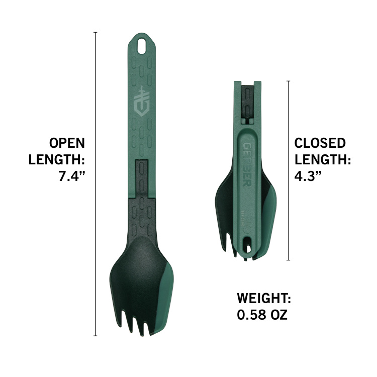 ComplEAT Folding Fork, Baltic Haze, Gerber - Outdoorový skládací příbor ComplEAT Baltic Haze, Gerber