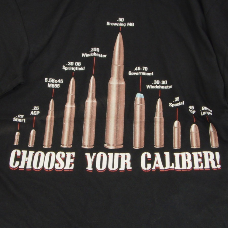 Vintage &#039;Choose Your Caliber&#039; T-Shirt, Rothco