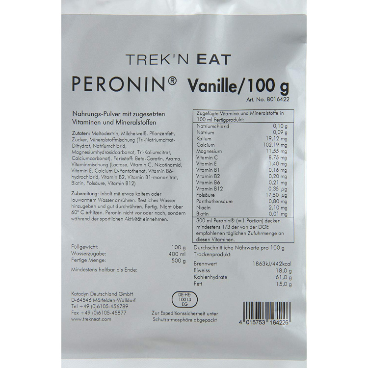 Plně stravitelná výživa PERONIN, 100 g, vanilka, Trek&#039;n Eat