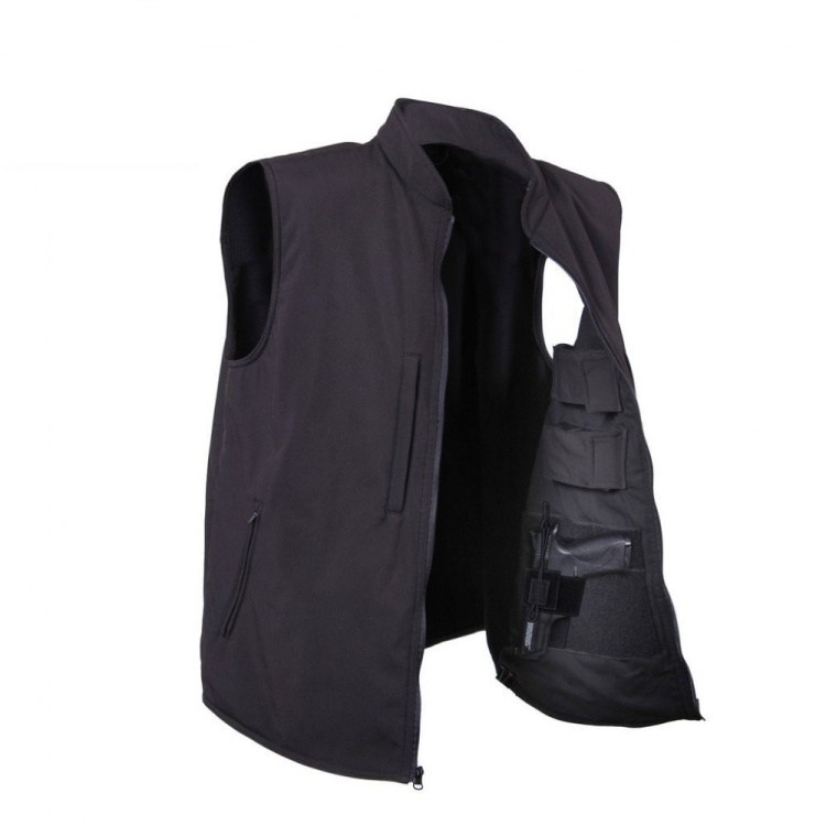 Concealed Carry Soft Shell Vest, Black, Rothco
