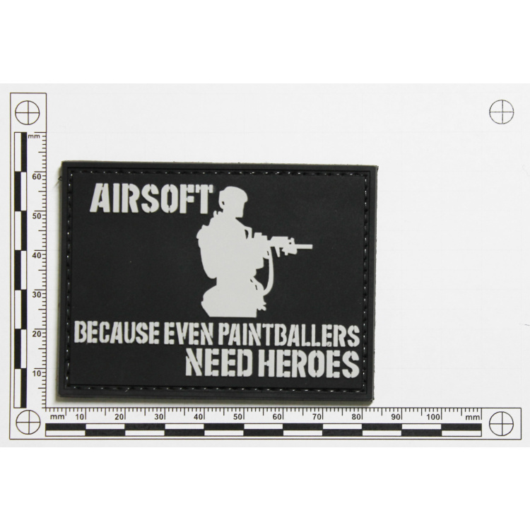 PVC patch &quot;Airsoft heroes&quot;