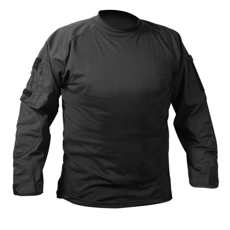Military NYCO FR Fire Retardant Combat Shirt, Black, Rothco