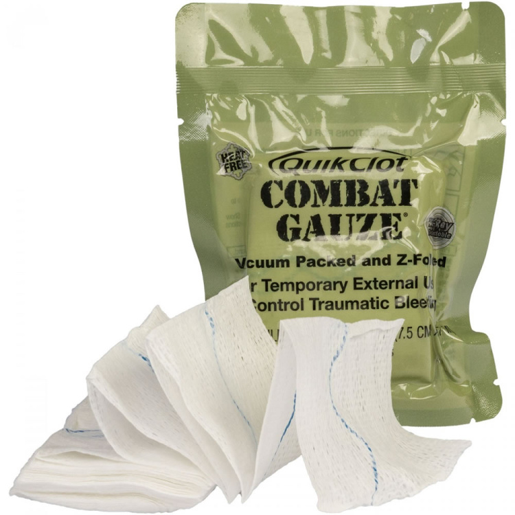 Combat Gauze QuikClot®  Z-Fold with homeostatic, stacked, Z-MEDICA