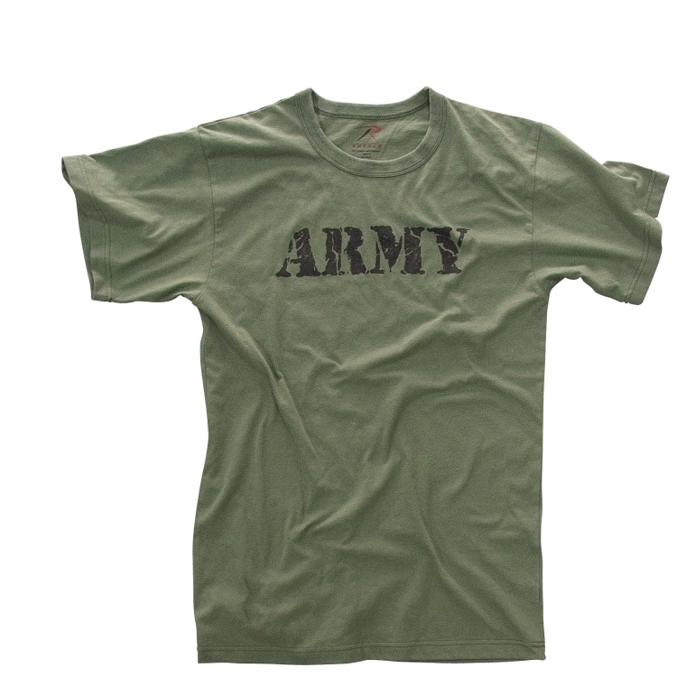 Vintage &#039;Army&#039; T-Shirt, Olive, Rothco