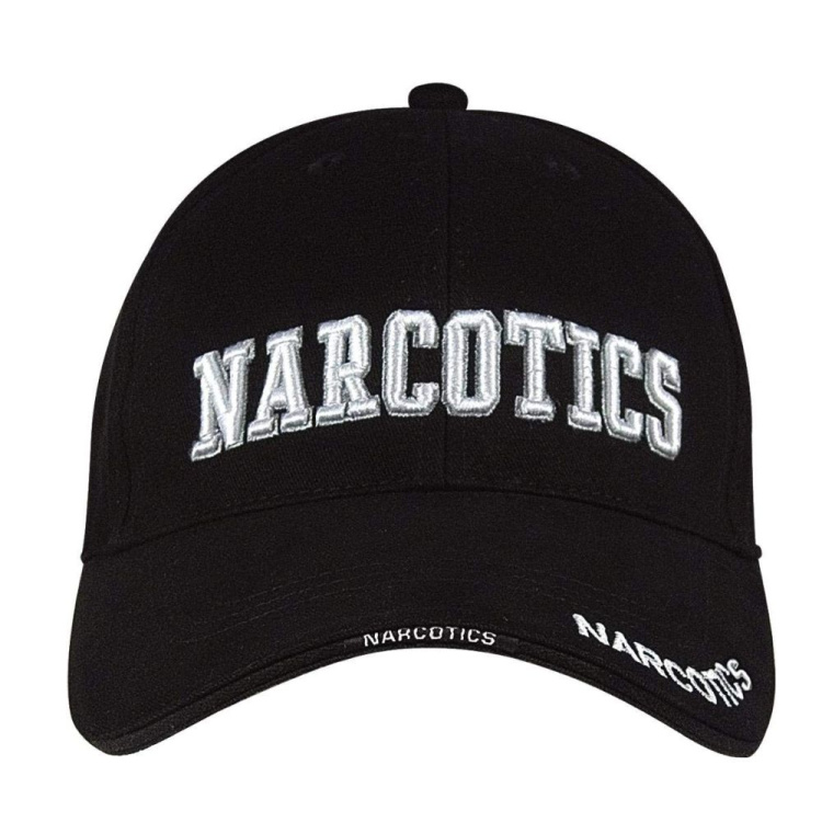 Cap Deluxe Low Profile Narcotics, Black, Rothco