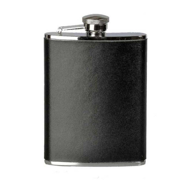 BasicNature Hip flask &#039;Leather&#039;, 180 ml, Reliance