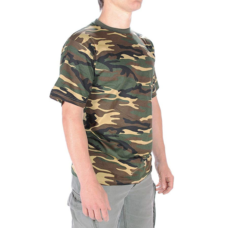 Men&#039;s camouflage t-shirt, Mil-Tec, US woodland