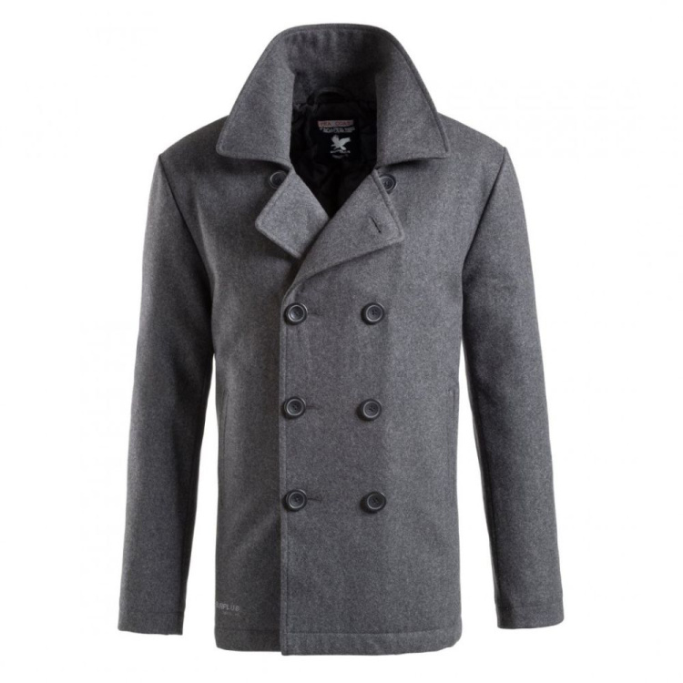 Men&#039;s navy coat Pea Coat, Surplus
