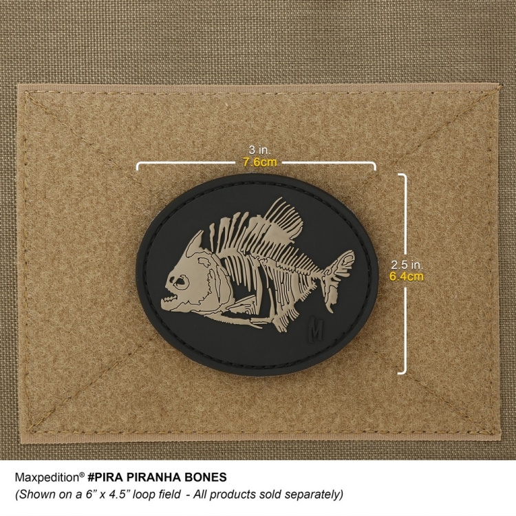 Piranha Bones Morale Patch, Maxpedition
