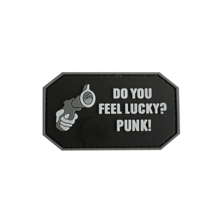PVC patch &quot;Do you feel lucky?&quot;
