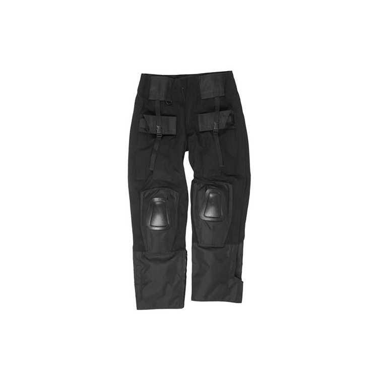 Warrior pants with knee pads, black, Mil-Tec