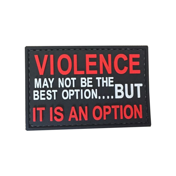 PVC nášivka Violence option