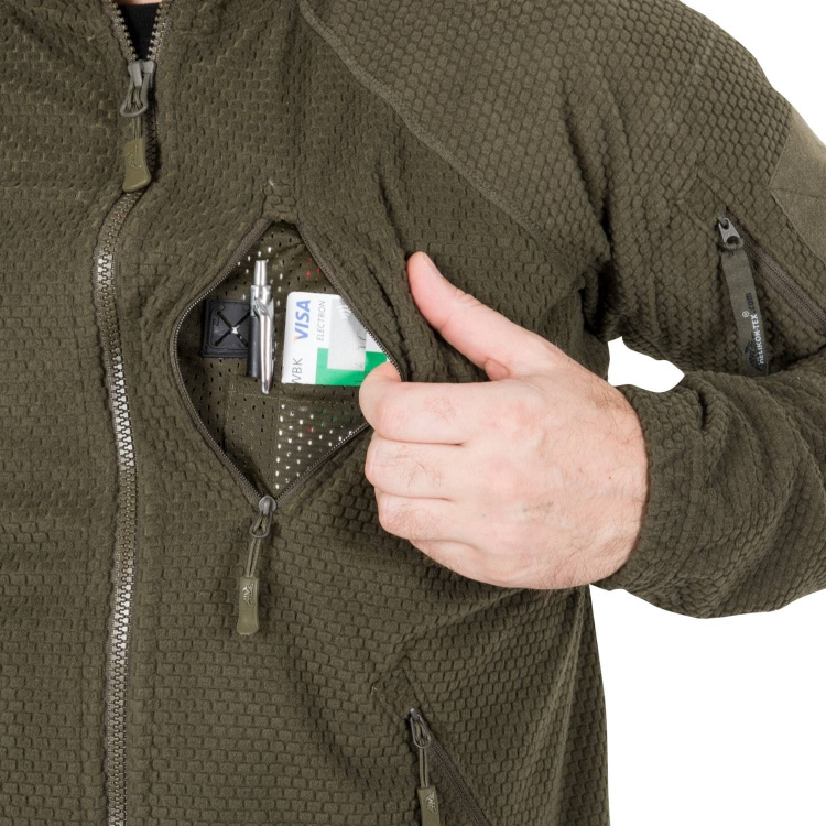 Alpha Tactical Jacket - Grid Fleece, Helikon
