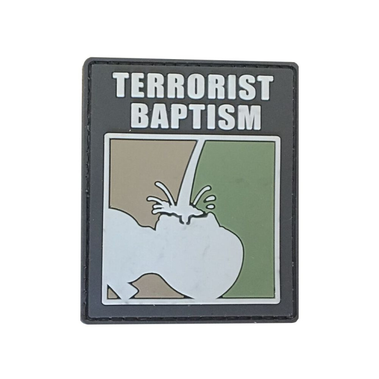 PVC nášivka Terrorist baptism