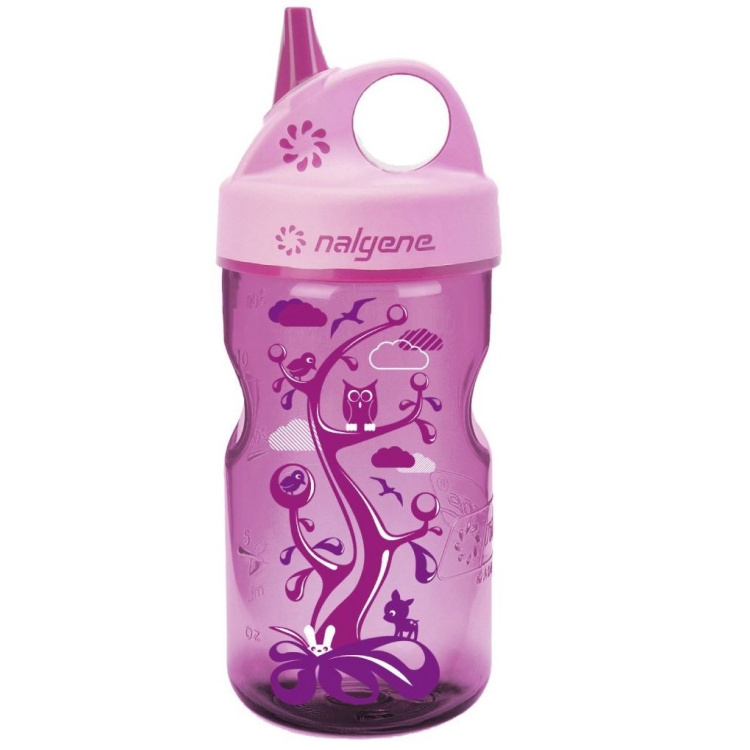 Kojenecká lahev Grip&#039;n Gulp™, 350 ml, růžová, Nalgene
