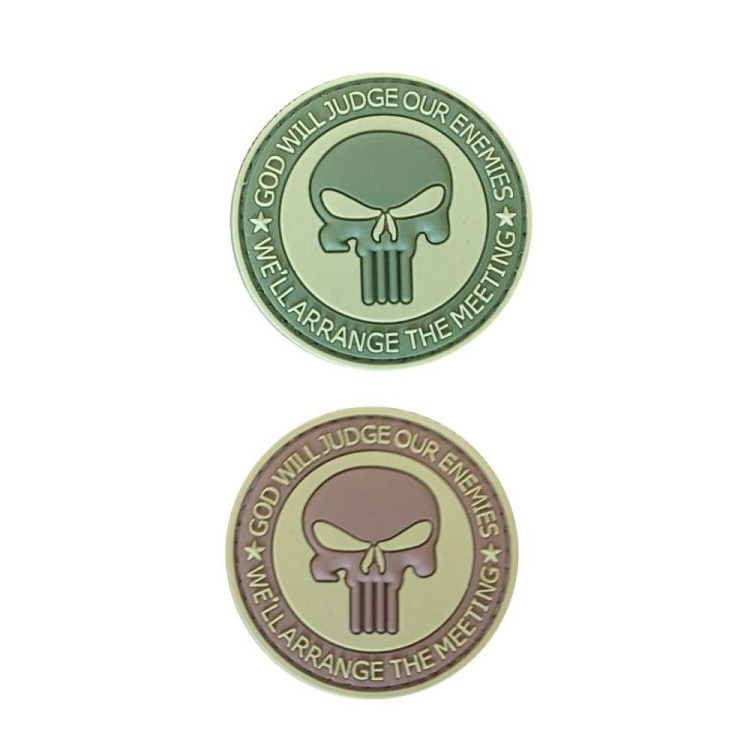 PVC patch "God will judge"