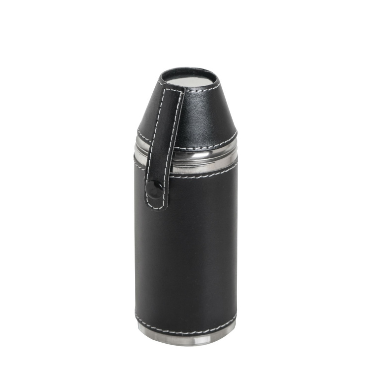 BasicNature Hip flask &#039;Hunter&#039;s&#039;, with 2 cups, 180 ml, Reliance