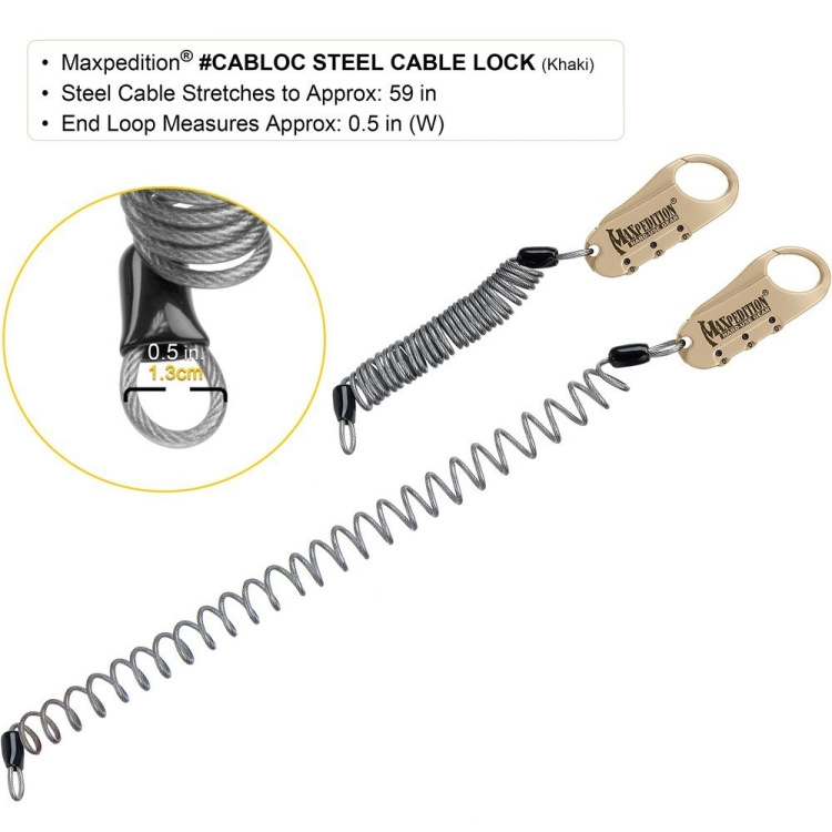 Steel Cable Lock, Maxpedition