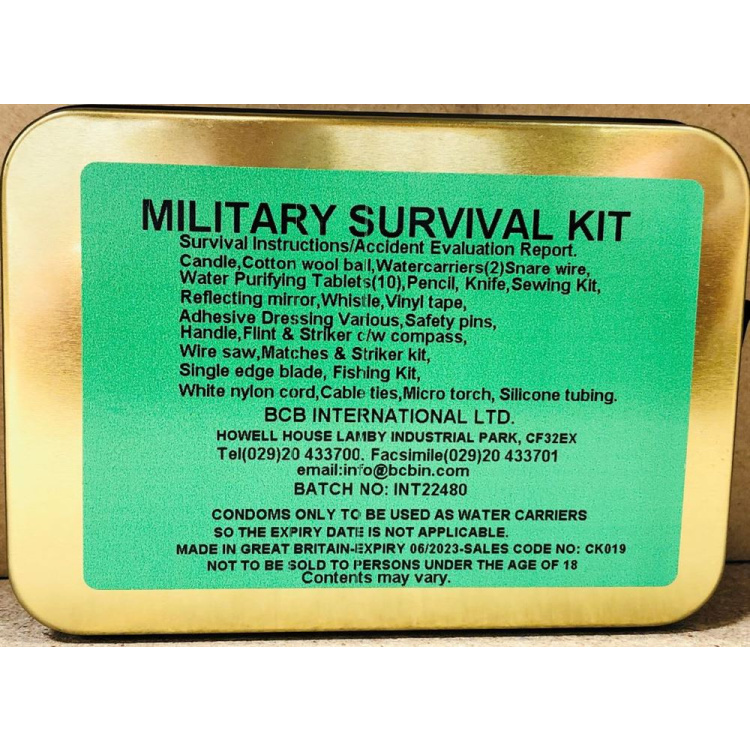 Krabička poslední záchrany Military Survival Kit, BCB